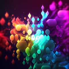 Wall Mural - Colorful abstract painting background. Liquid marbling paint background. Fluid painting abstract texture. Intensive colorful mix of acrylic vibrant colors.  Created by AI. AI photo
