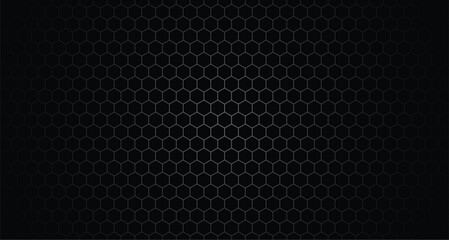 black hexagonal grid line pattern for bold and industrial wallpaper