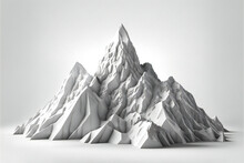 Snowy Mountains, Creative Digital Illustration Painting, Generative AI
