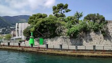 Ischia - Panoramica Del Molo Dall'aliscafo All'entrata