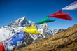 © Cavan Images - Prayer flags in the wind along the trail to Everest Base Camp, Nepal.