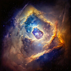 dimension gate in space. generative ai.