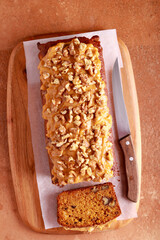 Wall Mural - cake with caramel and walnut topping