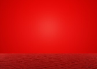 Wall Mural - red room with white wall