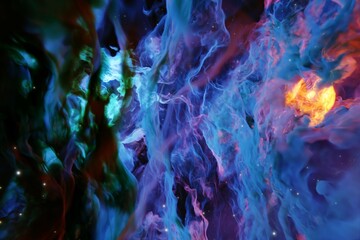 Wall Mural - background with galaxy star abstract colourful