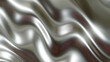 © Cobalt - Silver chrome metal texture with waves, liquid silver metallic