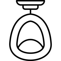 Poster - Egg Chair Icon