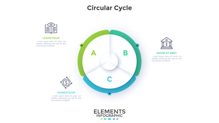 Modern Vector Infographic Template In Minimalistic Style