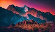 © AIExplosion - Sunset over the mountains, Generative AI