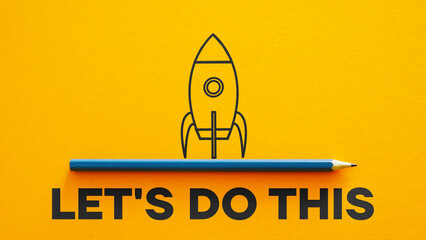 let's do this is shown using the text