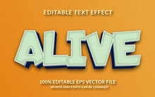 Alive Editable Text Effect