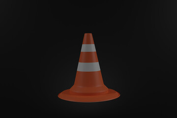 Wall Mural - traffic cone, background, Png