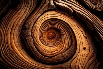 Wood larch texture of cut tree trunk, close-up. Wooden pattern