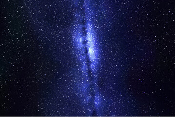 Wall Mural - Night starry sky. Milky Way, stars and nebula. Space vector background