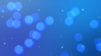 Wall Mural - abstract background blue and bokeh circles. background with particles.