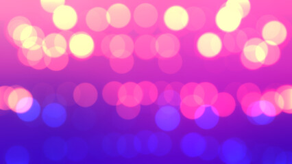 Wall Mural - abstract pink and orange bokeh circles. beautiful illustration background with gold particles.