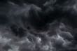 © BESTIMAGE - dark clouds black sky in overcast. Heavy rain thunderstorm black wave swirl smoke cloud. Pattern of clouds overcast predict tornado, Hurricane tornado or thunderstorm and rainy make flood.
