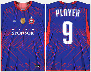 Sports shirt design ready to print - Football shirt for sublimation