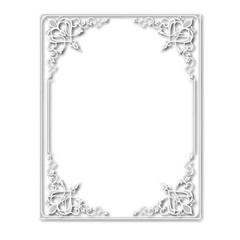 Wall Mural - frames in vintage style with elements of ornament, art, pattern, background, texture