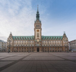 Sticker - Hamburg City Hall at Rathausmarkt Square - Hamburg, Germany