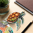 Cute Colourful Turtle Sticker