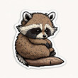 Cute Racoon Sticker