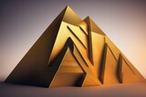 Fototapeta  - pyramid of gold - Generate AI