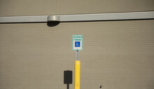 Handicap sign parking lot accessible symbol 