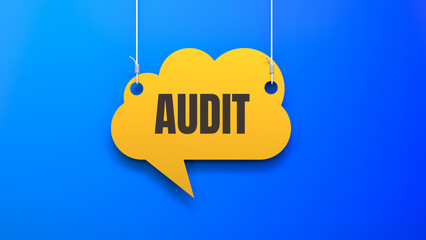 Audit speech bubble