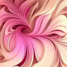 Pink Abstract Background Paint Splash, Pastel Modern Fluid Art Texture, Psychedelic Swirl. Generative AI