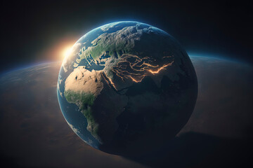 Wall Mural - earth our, ai-generated