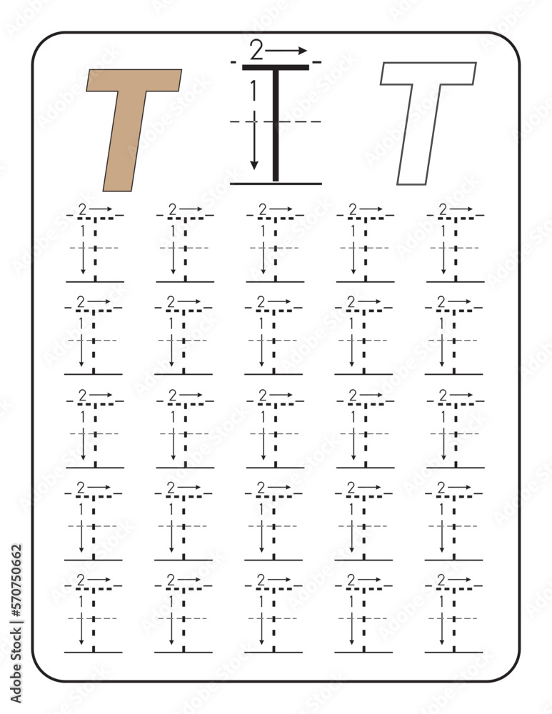 Alphabet Worksheet. Handwriting workbook for children. Worksheets for ...