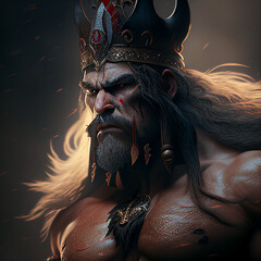 The fierce barbarian king.