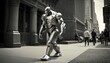 © Alexandra - humanoid robot in the big city