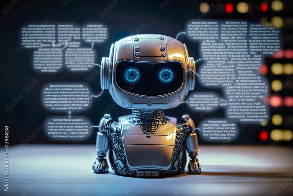 Ilustração System Artificial intelligence Chat Bot AI , Technology ...