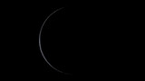 Fototapeta  - 3d rendering of After the New Moon in 1 day. crescent moon