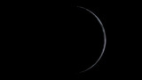 Fototapeta  - 3d rendering of befor the New Moon in 1 day. crescent moon