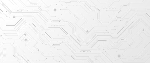 Leinwandbilder - Abstract high-tech technology Circuit board background. Vector illustration