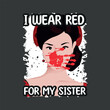 I Wear Red For My Sisters Native American shirt vector, Stop MMIW, Red Hand, No More Stolen Sisters, Missing 