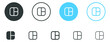 © icons gate - Layout icon, photo grid icon, dashboard page sign button, photos frame collage icon - editing workspace sidebar icons