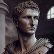  Great roman empire. Roman emperor Augustus (31 BCE–14 CE).  Augustus Caesar or Octavian, original name Gaius Octavius. Created with Generative AI technology.