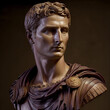  Great roman empire. Roman emperor Augustus (31 BCE–14 CE). Augustus Caesar or Octavian, original name Gaius Octavius. Created with Generative AI technology.