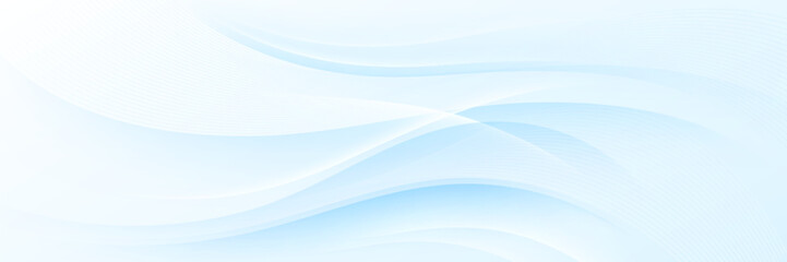 abstract light blue and white gradient wave background with curve lines. modern smooth soft blue wav