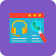 © Maan Icons - Search Multicolor Round Corner Flat Icon