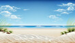 Empty Beach Background stock photo Beach, Backgrounds, Sand, Sea, Summer Generative AI