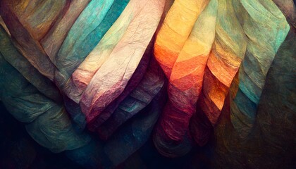 Bunch of Colorful fabric or cloth