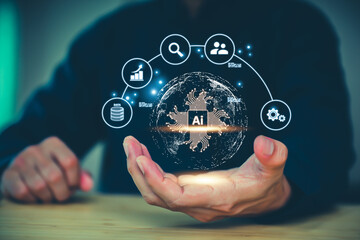 ai learning and business artificial intelligence system for digital transformation technology of ide