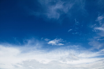 Canvas Print - Nature deep blue sky background, texture for Design