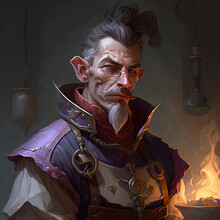 Fantasy Portrait Of A Cook In Dungeons And Dragons Style  Generative Ai