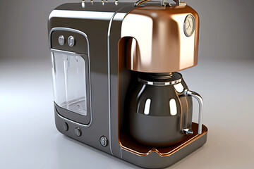 Sticker - modern large machine for brewing modern geyser coffee maker, generative ai